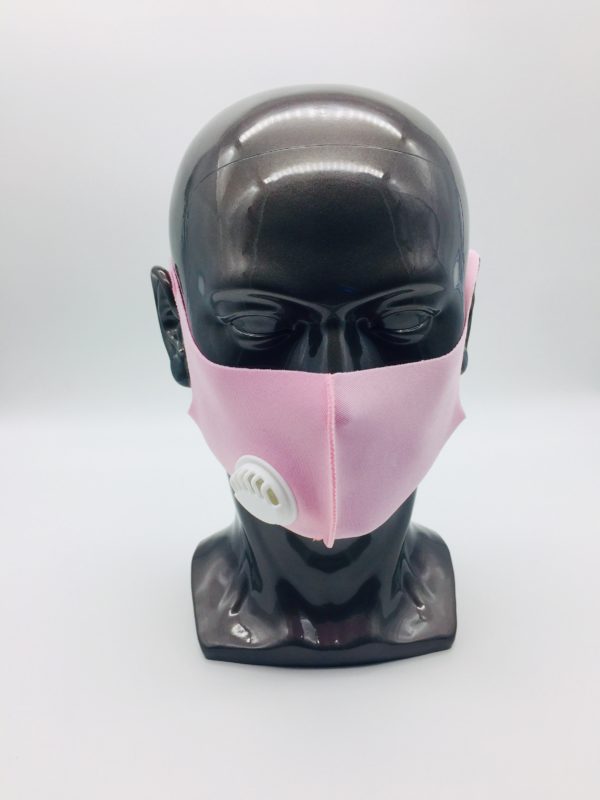 pink mask with breathing valve