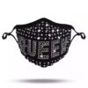 queen pattern +AB rhinestone mask - Image 2