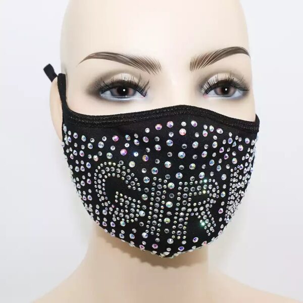 girl pattern rhinestone mask - Image 2