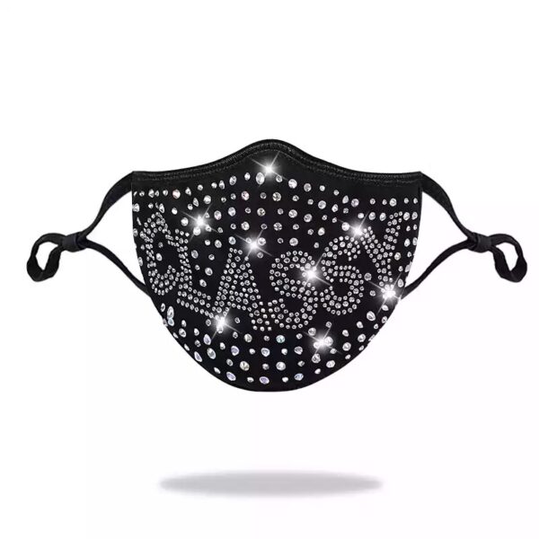 classy pattern + AB rhinestone mask - Image 2