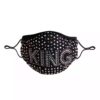 king pattern + AB rhinestone mask - Image 2
