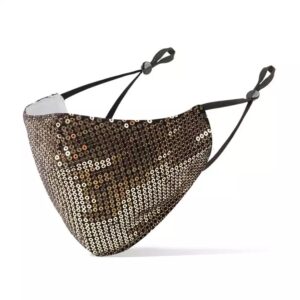 gold Sequin mask