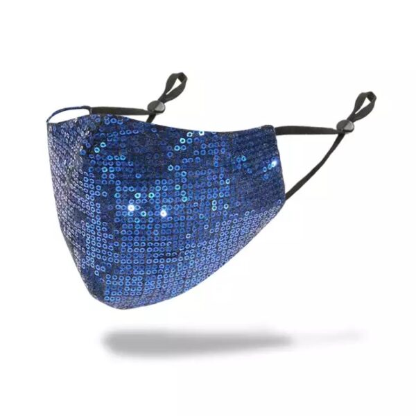 blue Sequin mask - Image 2