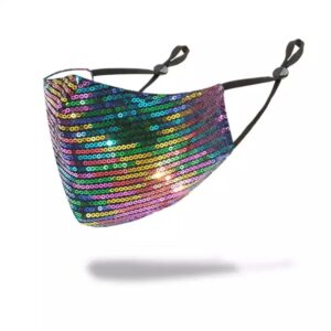multi color sequin mask