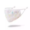 white + AB rhinestone mask - Image 4