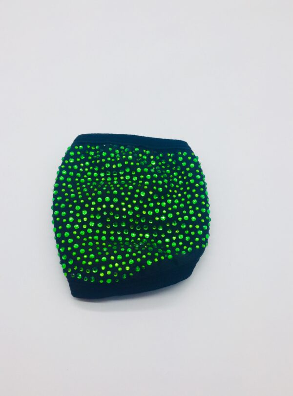 green rhinestone mask - Image 5