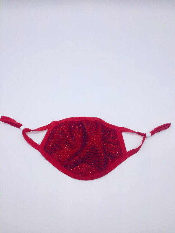 red+red rhinestone mask - Image 4