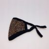 black + champagne rhinestone mask - Image 5