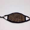 black + champagne rhinestone mask - Image 3