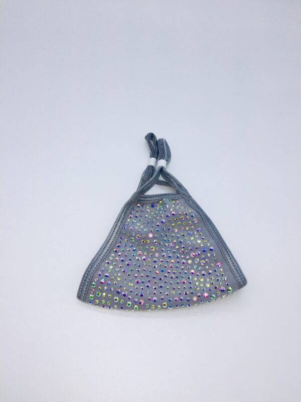 grey + AB rhinestone mask - Image 5