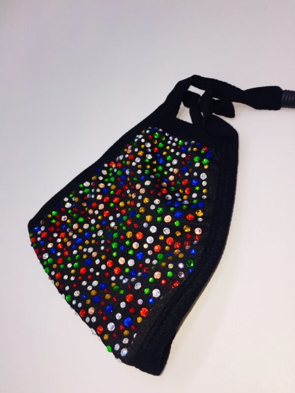 black + mix rhinestone mask - Image 3
