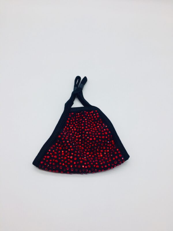 black+ red rhinestone mask - Image 4