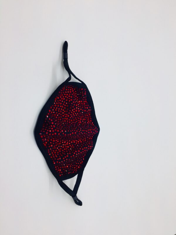 black+ red rhinestone mask - Image 3