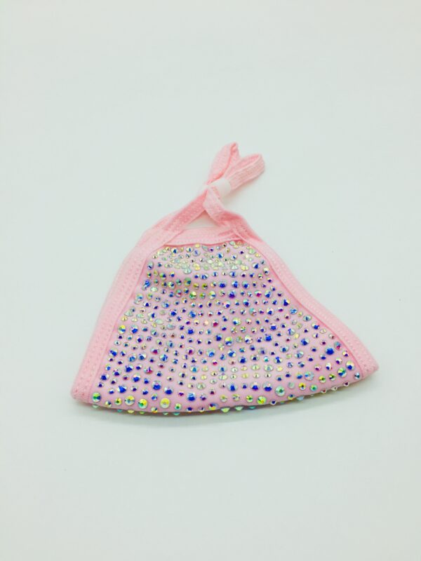 pink + AB rhinestone mask - Image 5