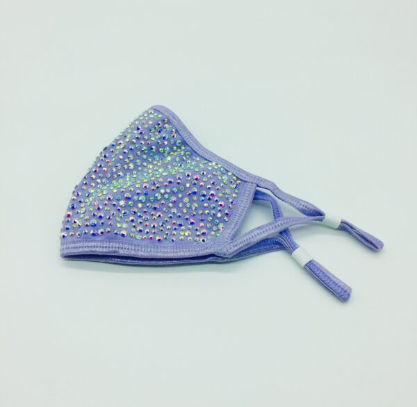 Lilac + AB rhinestone mask - Image 5