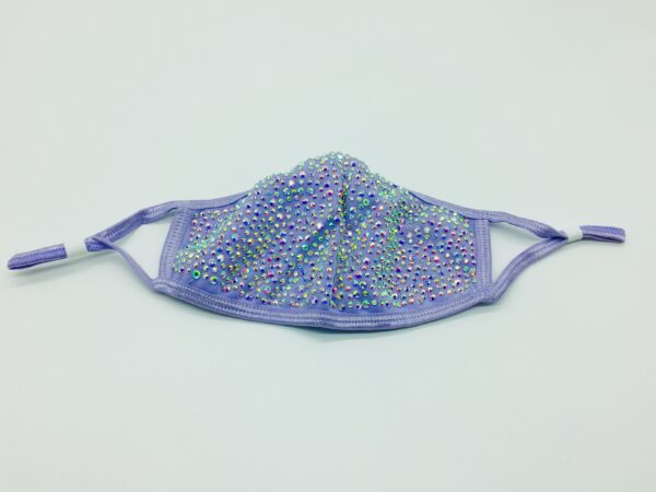 Lilac + AB rhinestone mask - Image 3