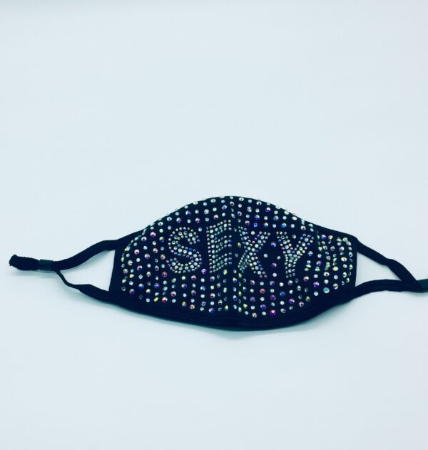 sexy pattern rhinestone mask - Image 4