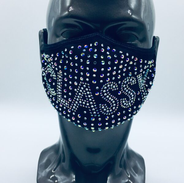 classy pattern + AB rhinestone mask - Image 3