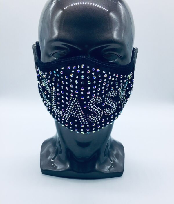 classy pattern + AB rhinestone mask - Image 5