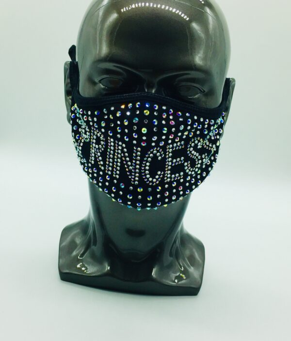 princess pattern rhinestone mask - Image 5
