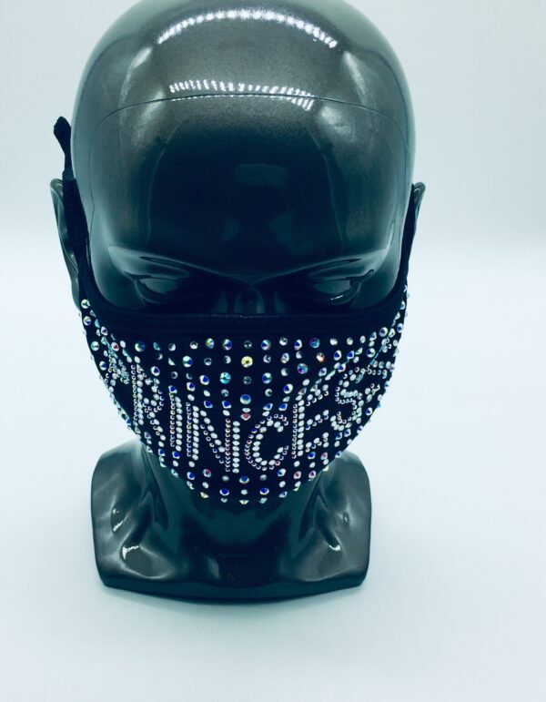 princess pattern rhinestone mask - Image 3