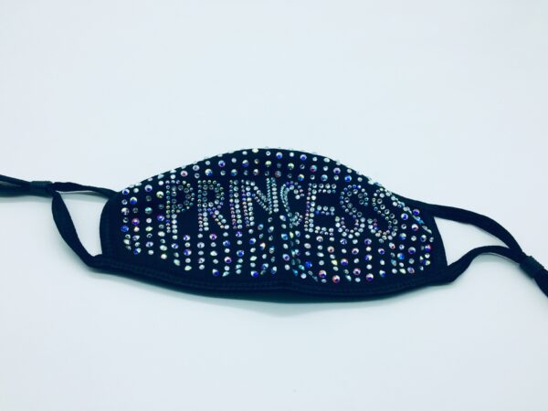 princess pattern rhinestone mask - Image 4