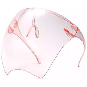 light pink face shield