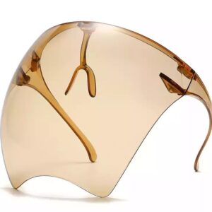 brown face shield