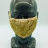 beige + gold rhinestone mask - Image 3