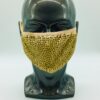 beige + gold rhinestone mask - Image 5