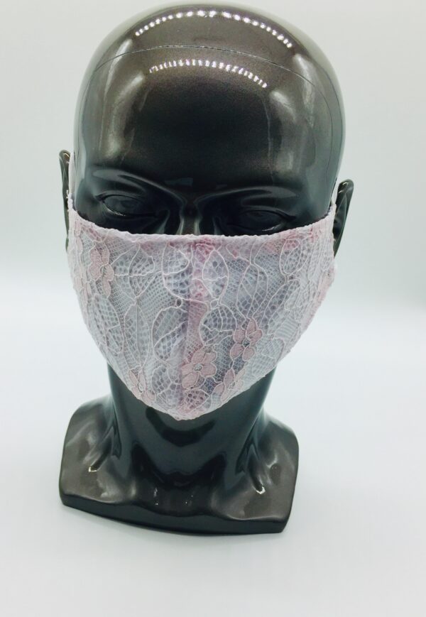 pink lace mask - Image 3