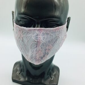 pink lace mask