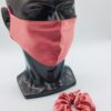 pink silk and scrunchie mask set - Image 3