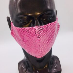 pink sequin mask 
