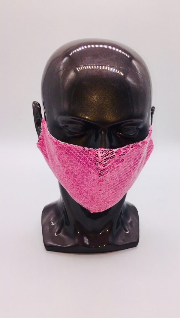 pink sequin mask  - Image 3