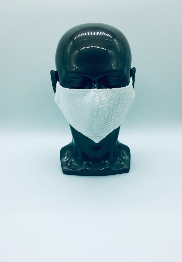 white Sequin mask - Image 4