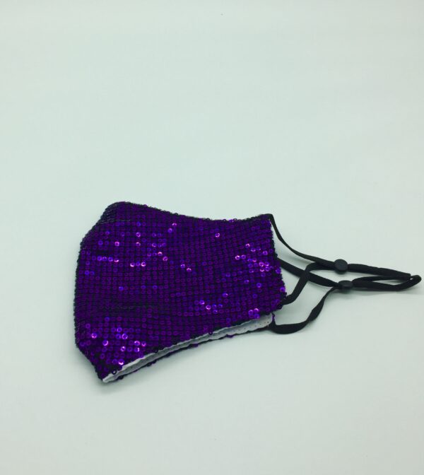 purple Sequin mask - Image 5