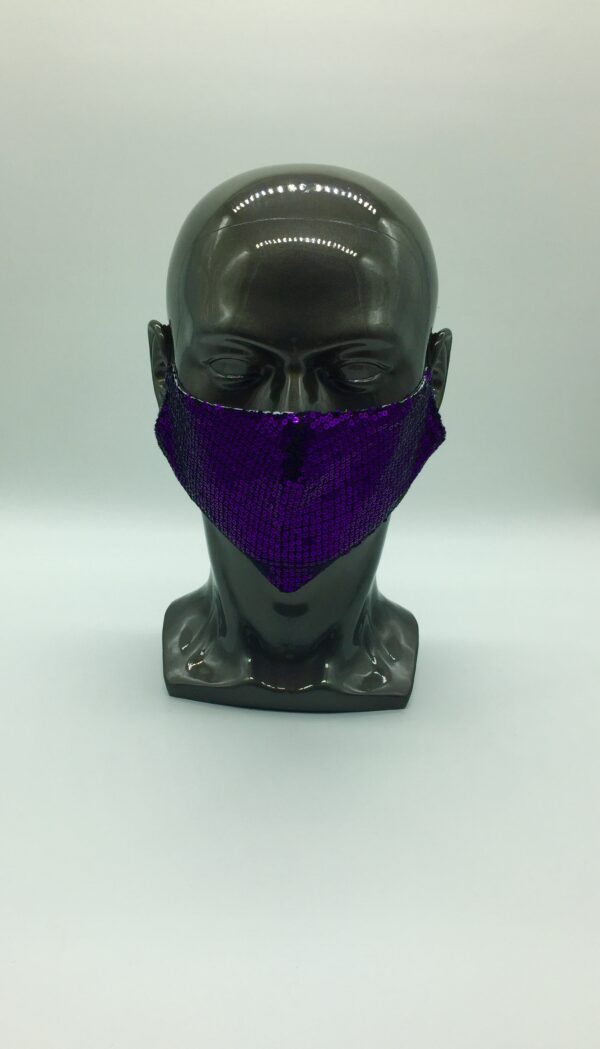 purple Sequin mask