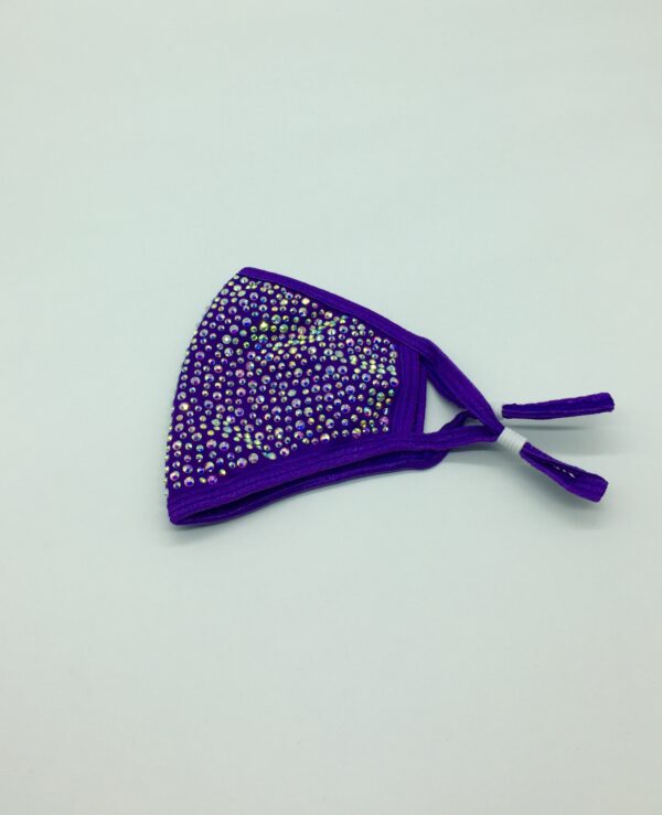 purple + AB rhinestone mask - Image 4