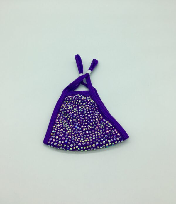purple + AB rhinestone mask - Image 6
