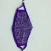 purple + AB rhinestone mask - Image 5