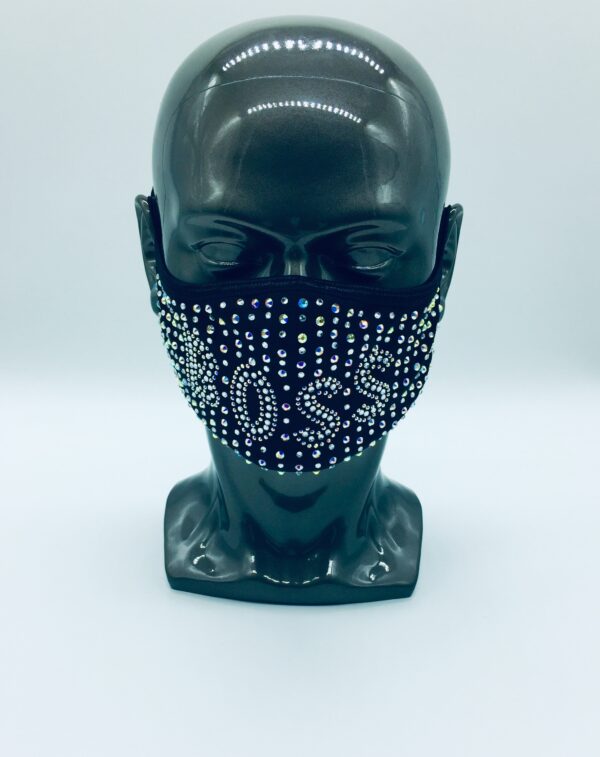 boss pattern + AB rhinestone mask
