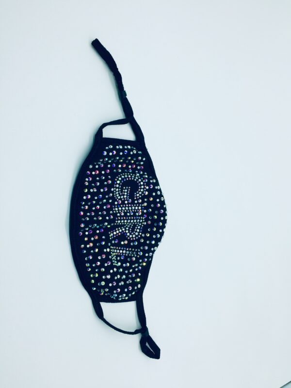 girl pattern rhinestone mask - Image 5