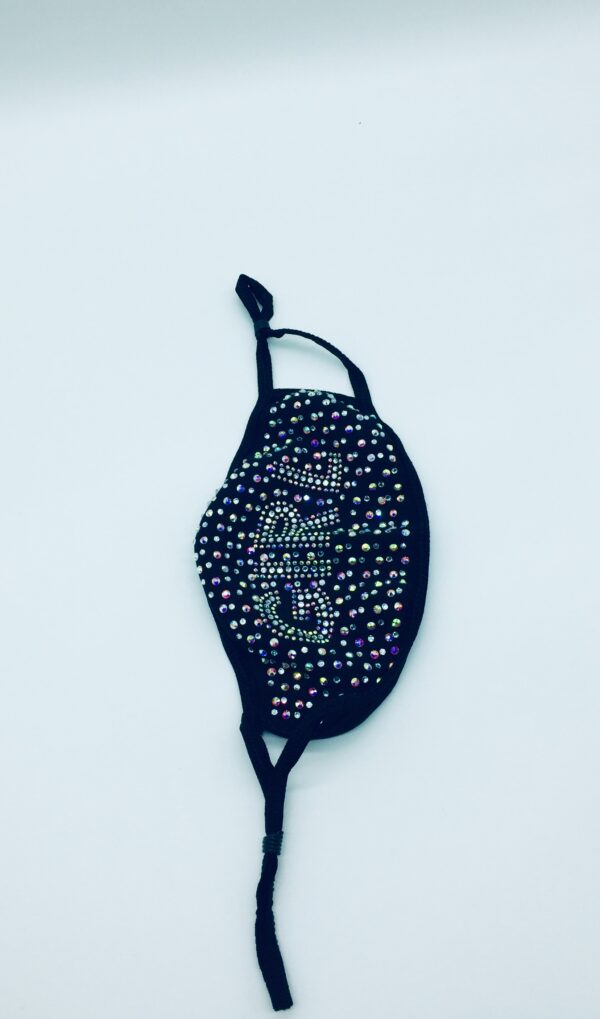 girl pattern rhinestone mask - Image 3
