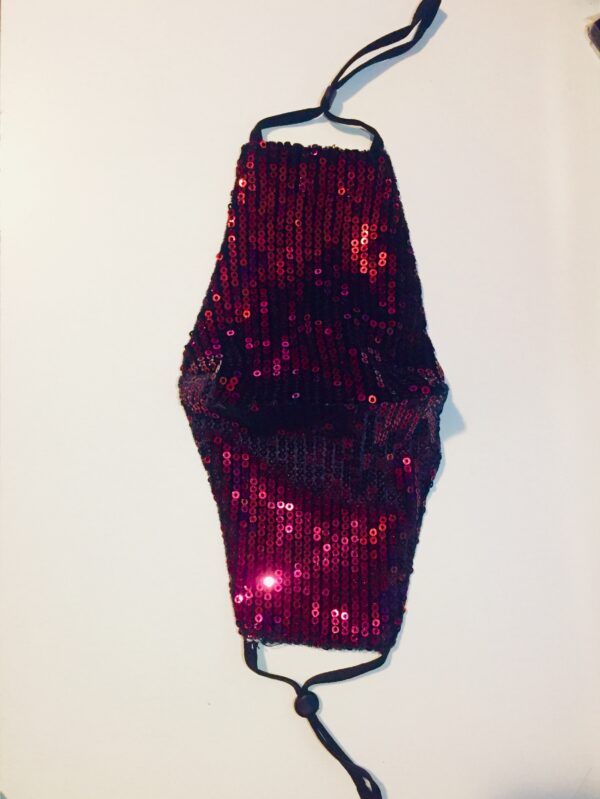 red sequin mask  - Image 3