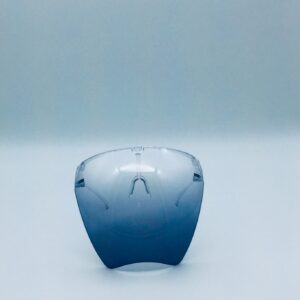 dark transparent face shield