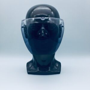 dark transparent face shield