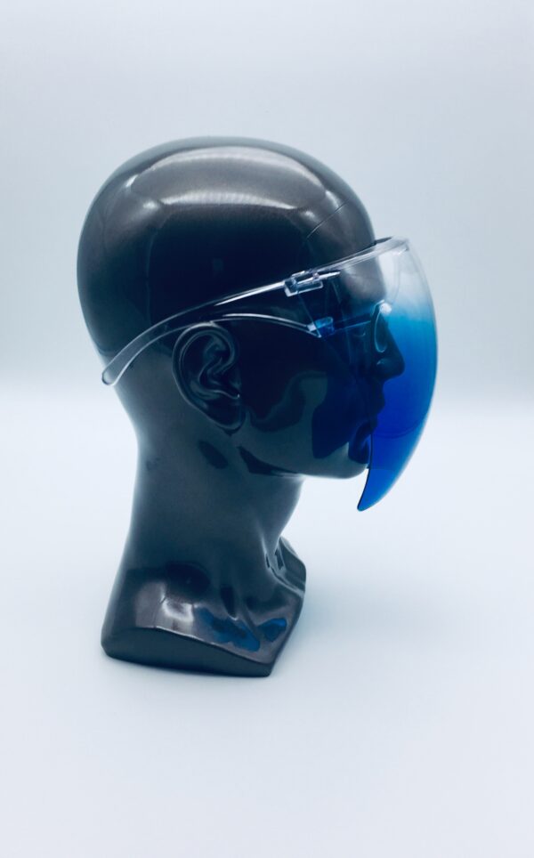 clear and blue face shield - Image 3
