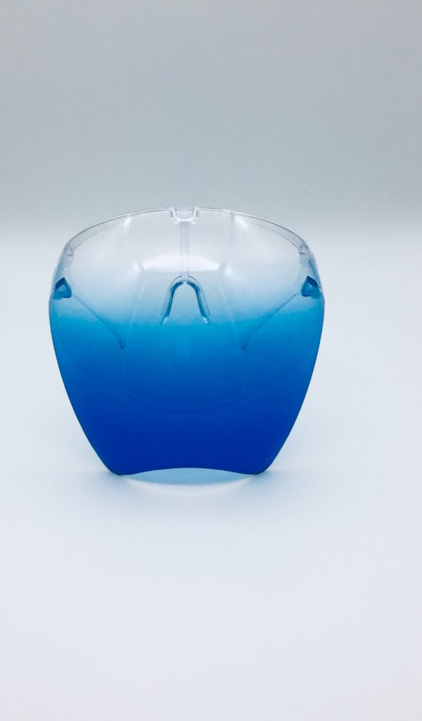 clear and blue face shield - Image 2
