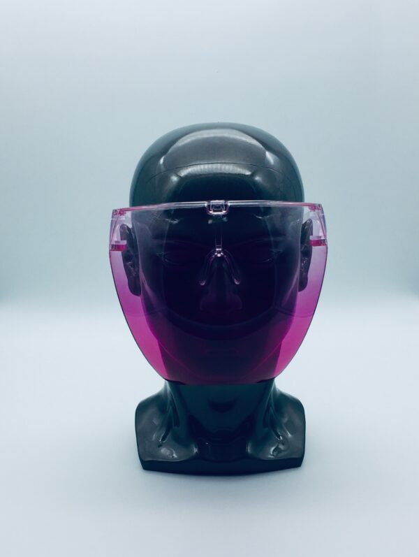purple face shield